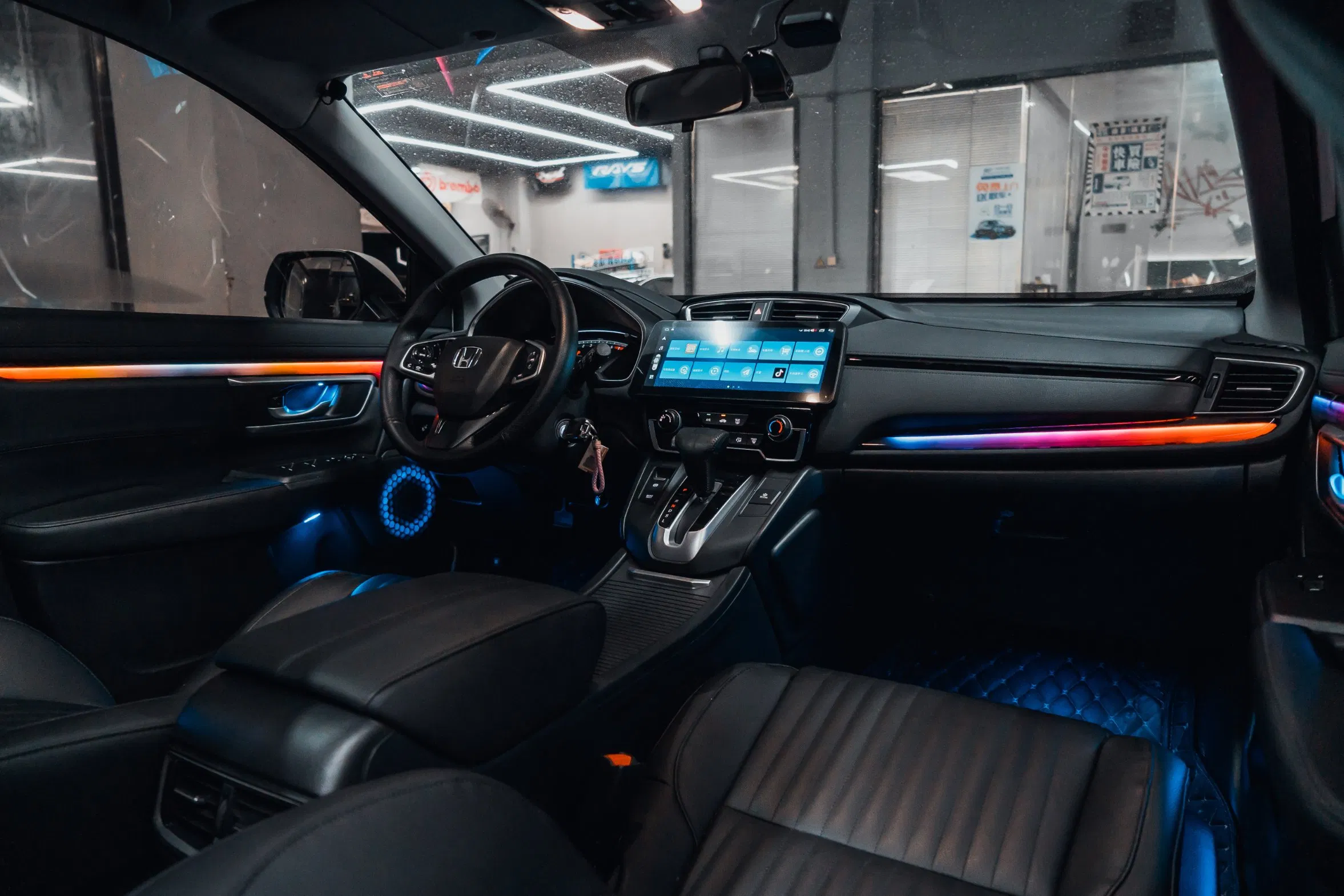 Автомобильная RGB подсветка салона 18 в 1, 64 цвета