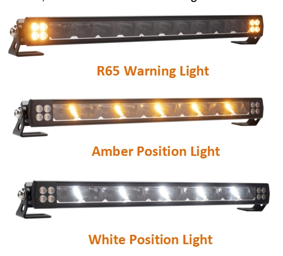 Brtled 12V Warning LED Bar Yellow White 100W Slim Offroad Light Bar