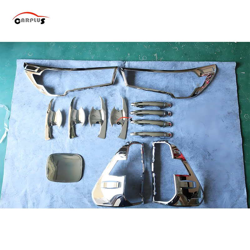 ABS Chrome Body Kit Chrome accessories  for Hilux Revo 2021-2023 Head Lamp Cover Tail Lamp Ki Door Handle Cover Tank Cover Chrome Body Kits Accessories