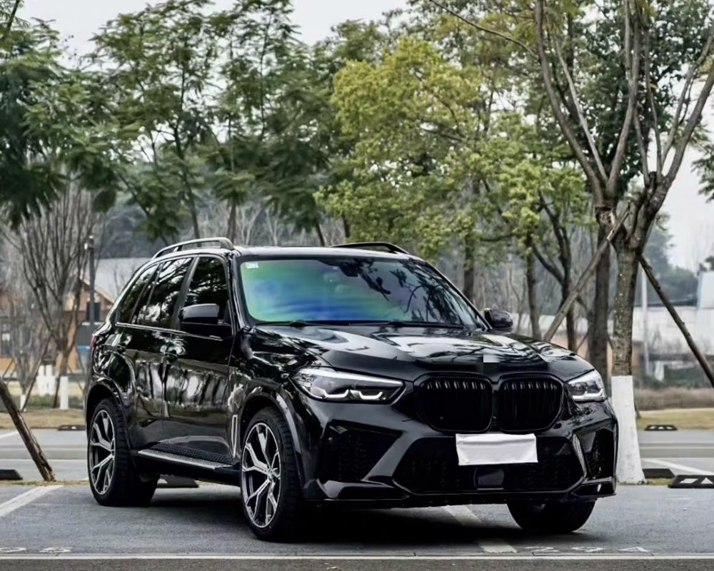 Old to New G05 2022 X5m Style Body Kit with Hood Fenders Trunk Lid Headlights Tail Lights for BMW X5 E70 2009-2013