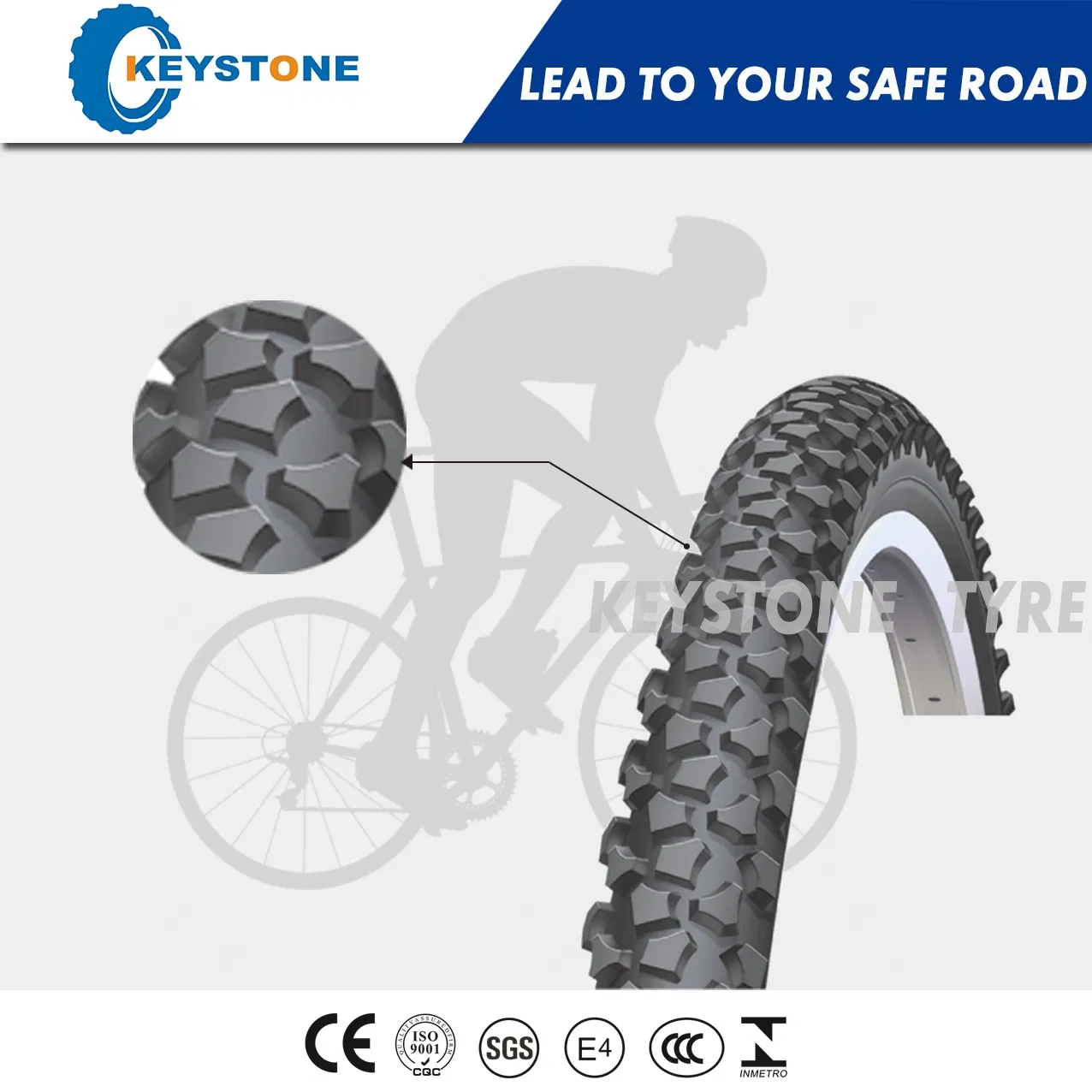 Велосипедная покрышка ECE Dual Compound для кросс-кантри