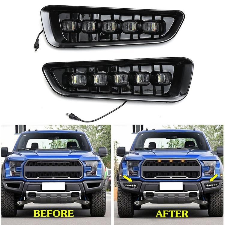 Светодиодные противотуманные фары с поворотником для Ford F-150 Raptor 2017-2019
