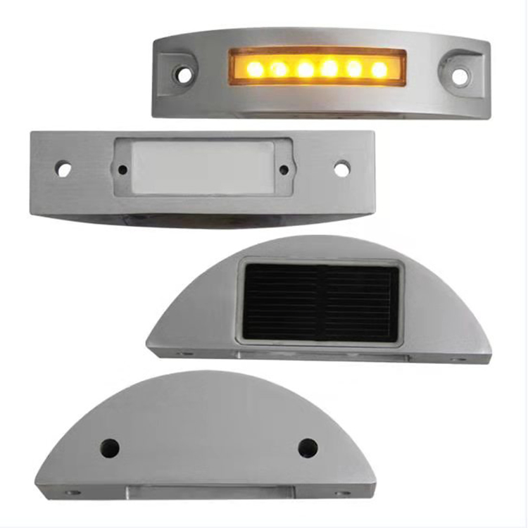White Aluminum Case Solar LED Light Nice Road Stud with 5 Colors