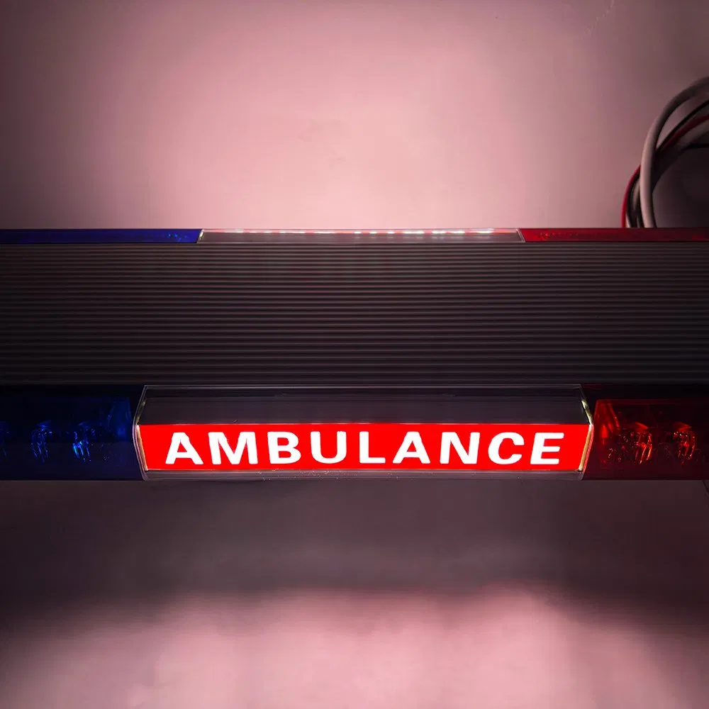 Red Blue Ambulance Warning Lightbars with Siren Speaker 100watts 517LC-Lt