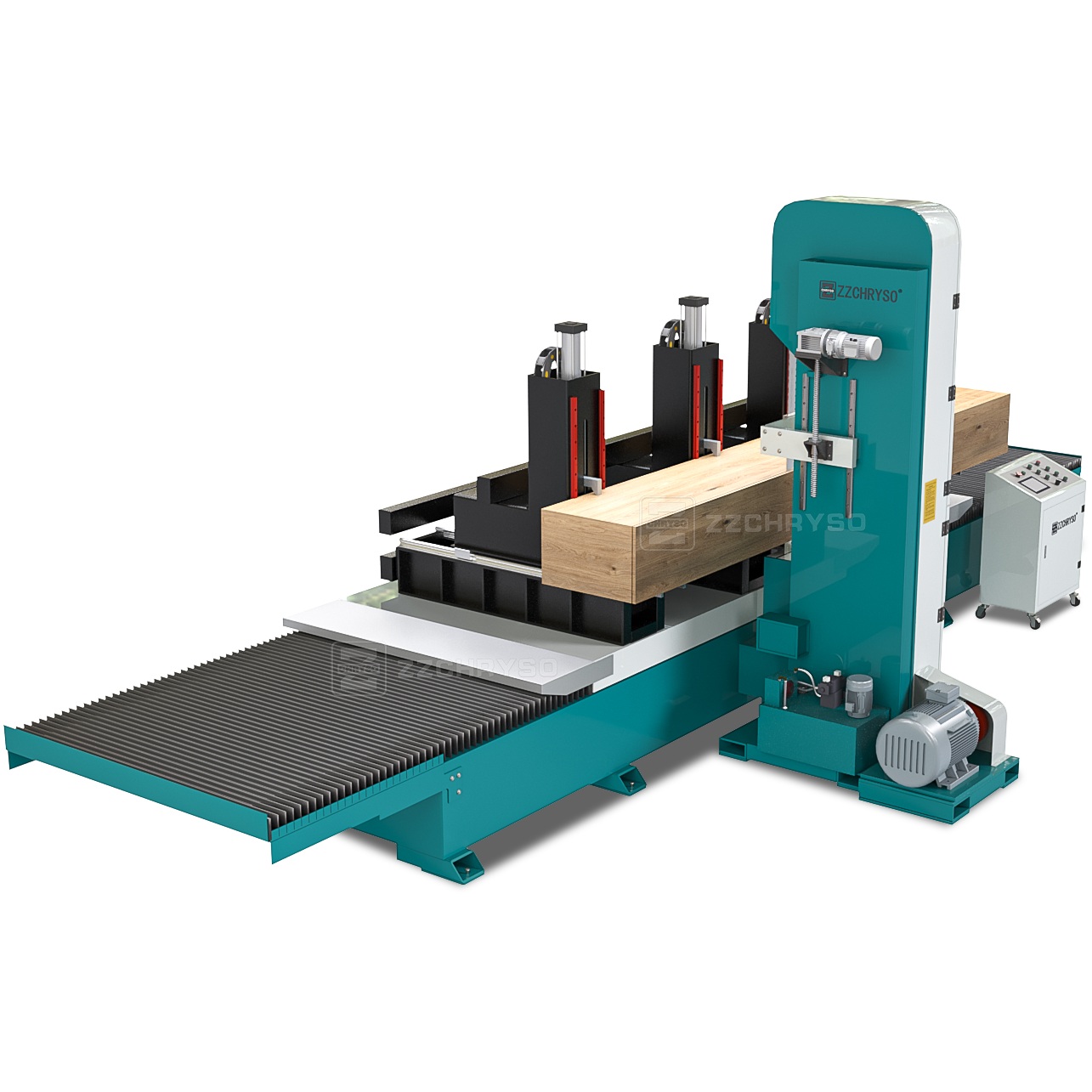 Высокоэффективная автоматическая вертикальная ленточная пила CNC для резки стали