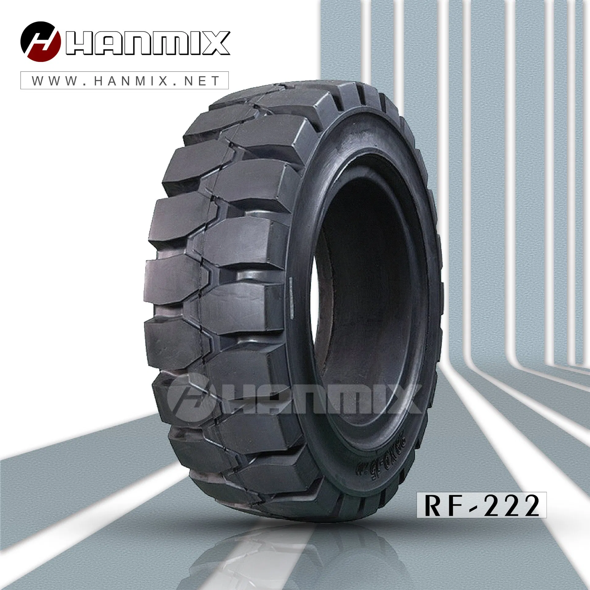 Hanmix RF-222 Forklift Solid Industrial Tires with High Quality 6.50-10 7.00-12 7.50-16