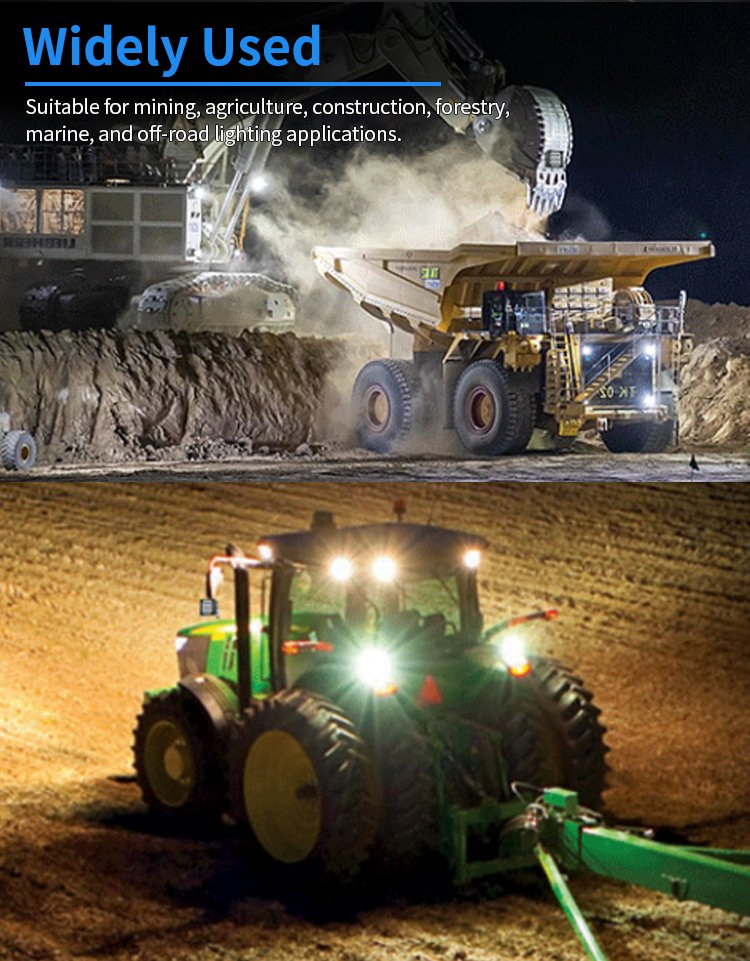 Влагозащищенная лампа Aurora IP68 для машин и шахт