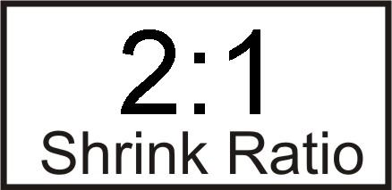 High Flexibility Heat Shrink Fabric Woven Sleeve 2: 1, Black, -45°C~+125°C