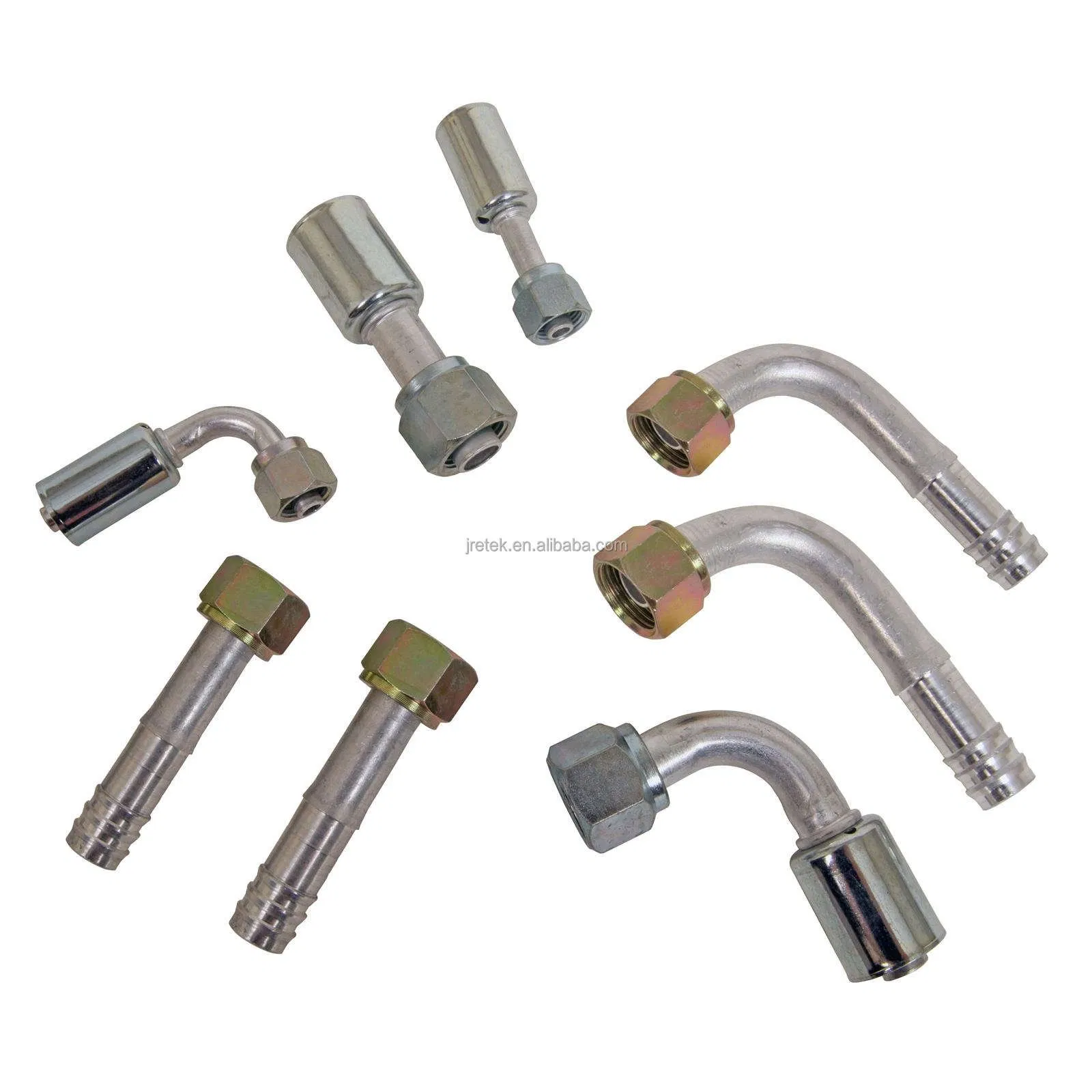 Aluminum Air Conditioning Heater Pipe Hose #10 Male Female Firewall Pass Through 5/8" Hose Barb Connector Bulkhead Auto Fitting