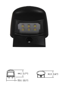 Фонарь подсветки номера LM-406 с сертификацией E4/E9