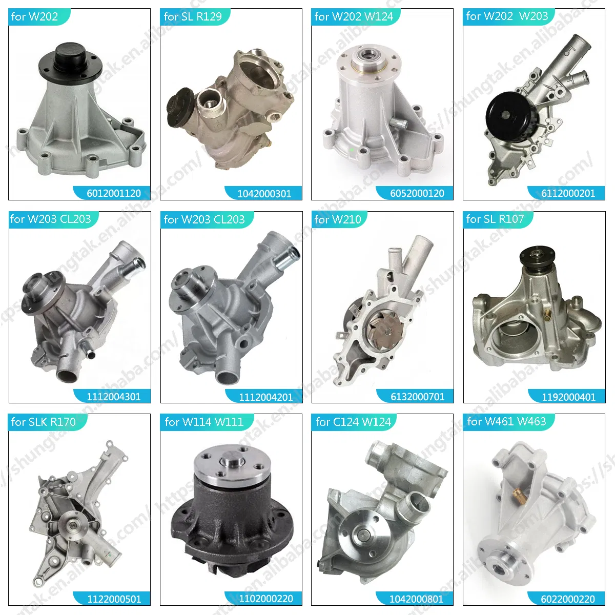 Водяной насос Shungtak для Mercedes-Benz, BMW, Audi, VW