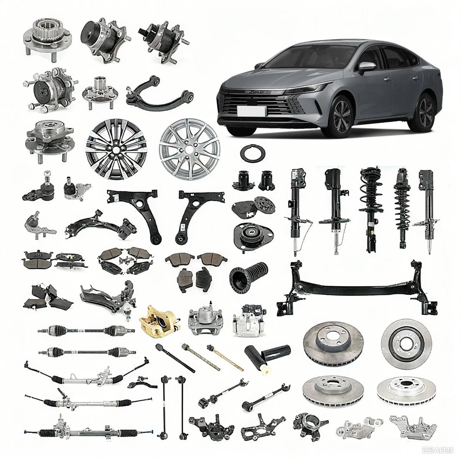 Chinese Accessories Changan/Geely/Haval/Chery/Dongfeng/Jetour Car Accessories All Available for Byd Tang Song Yuan Plus Destroyer 05 07 Auto Spare Parts