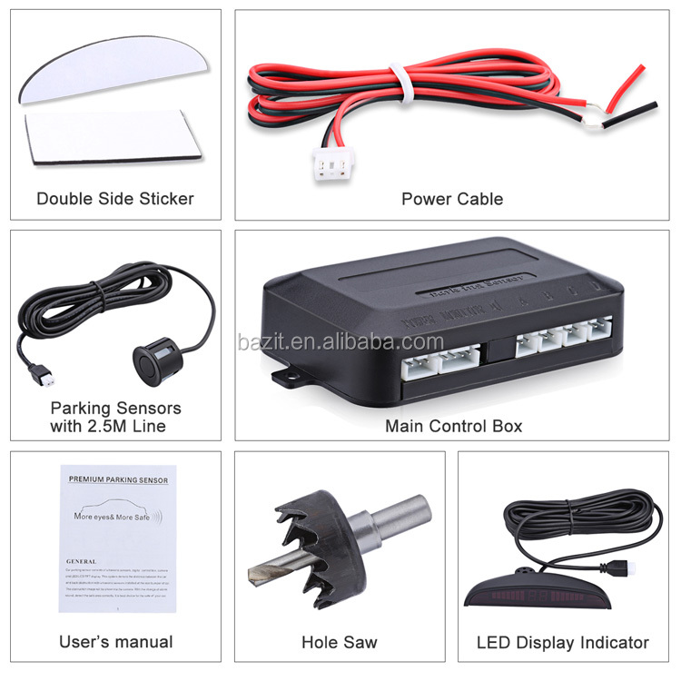 2025 Hot-Selling Car Reversing Aid Camera with 4 Parking Sensors