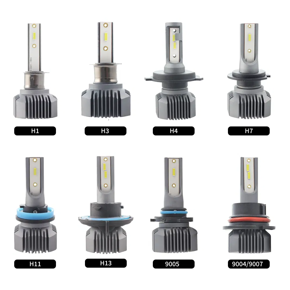 Car Accessories Front LED Lights H7 Luces Focos V1 9005 H11 LED Headlight Bulb