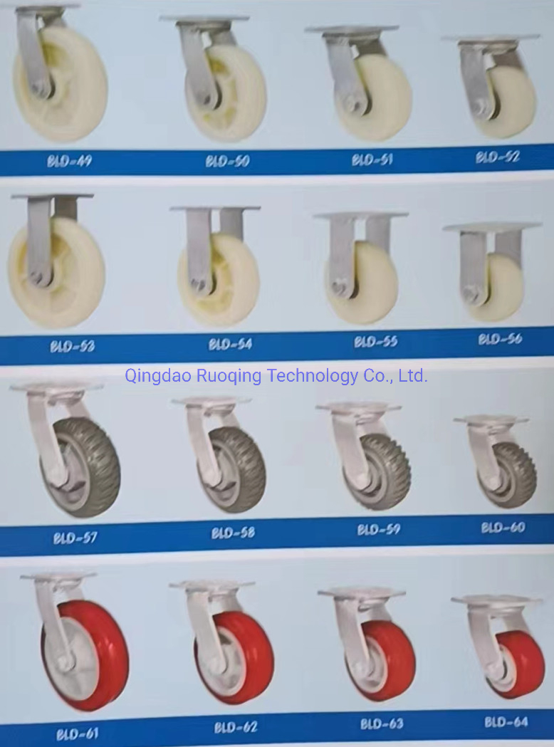 Heavy Duty Fixed Swivel PU Caster