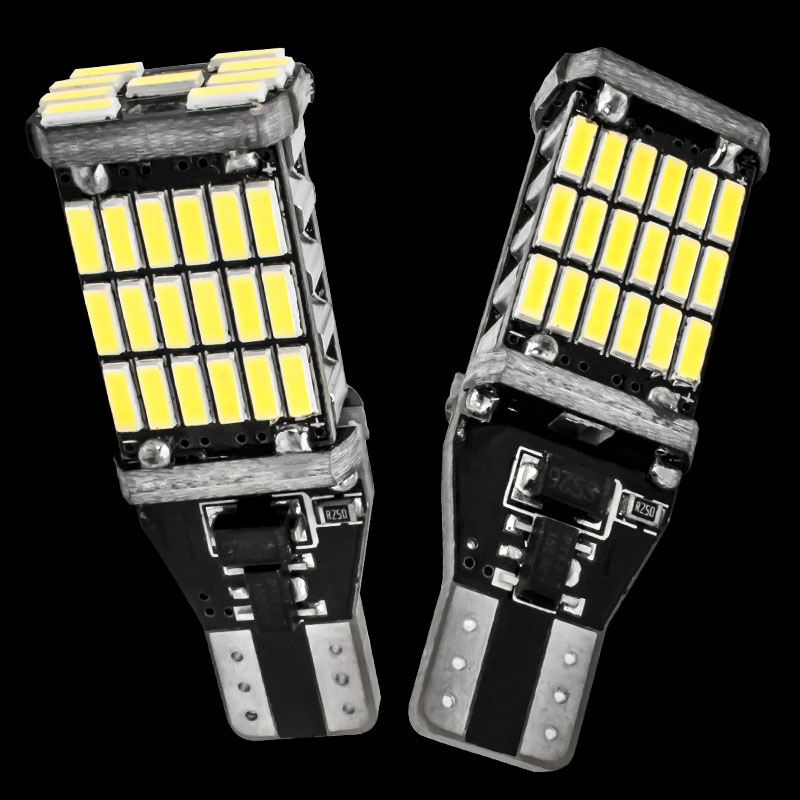 Светодиодная лампа T15 Canbus для авто, 45 SMD