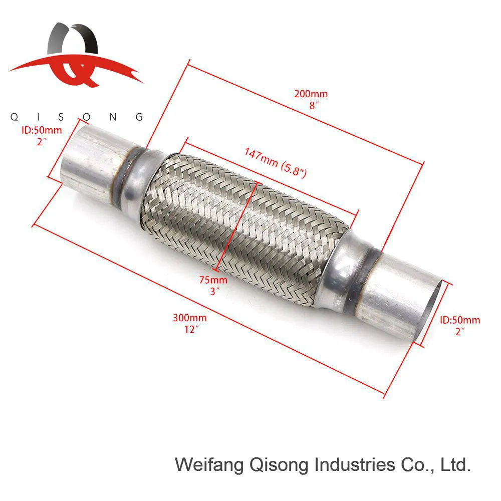 Гофрированная выхлопная труба 2 дюйма Qisong