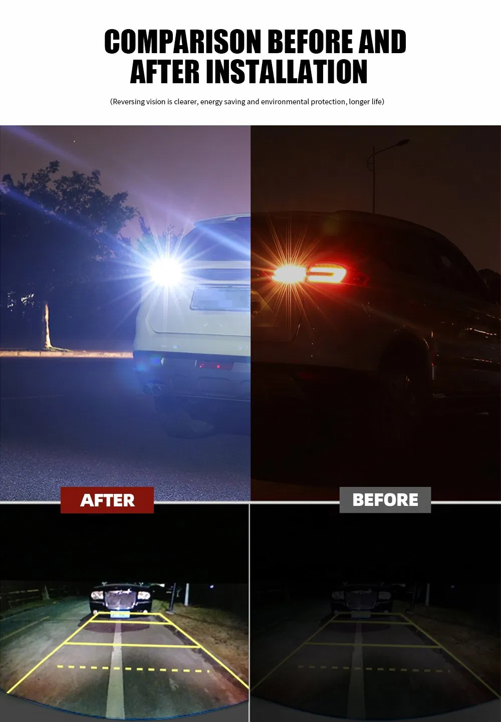 Светодиодная лампа CREE для авто: задний ход и стоп-сигнал