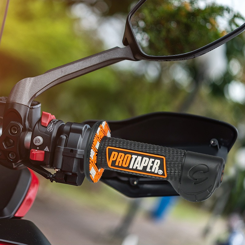 off-Road Motorcycle Handle Grips 3D Large Knob Silicone Grip Covers for Enhanced Anti-Slip & Comfort