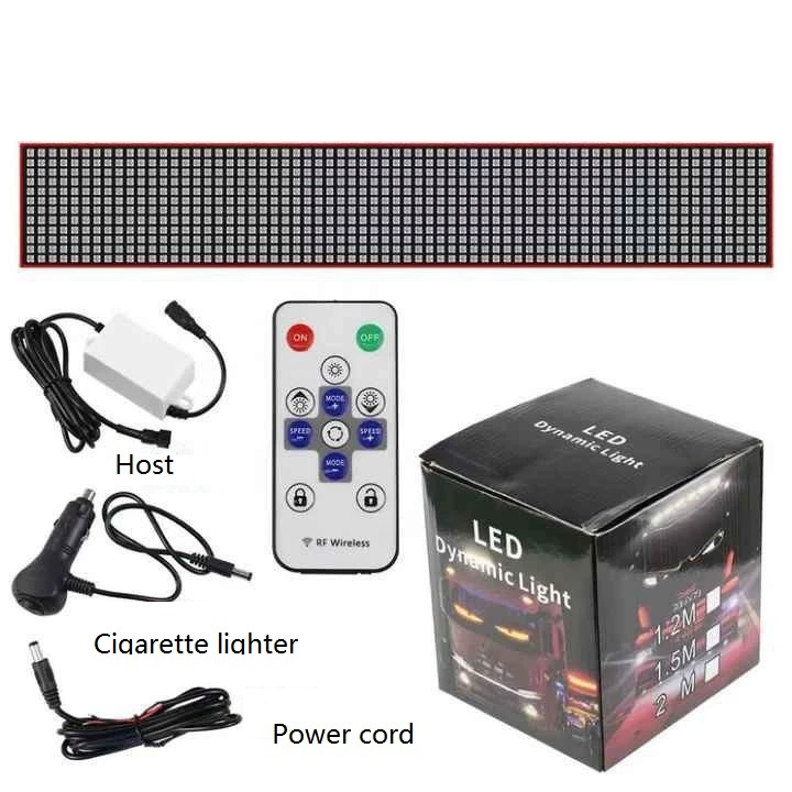 LED Flexible Screen Car Interior Light Truck Window Decorative Light Windshield Dynamic Eyes