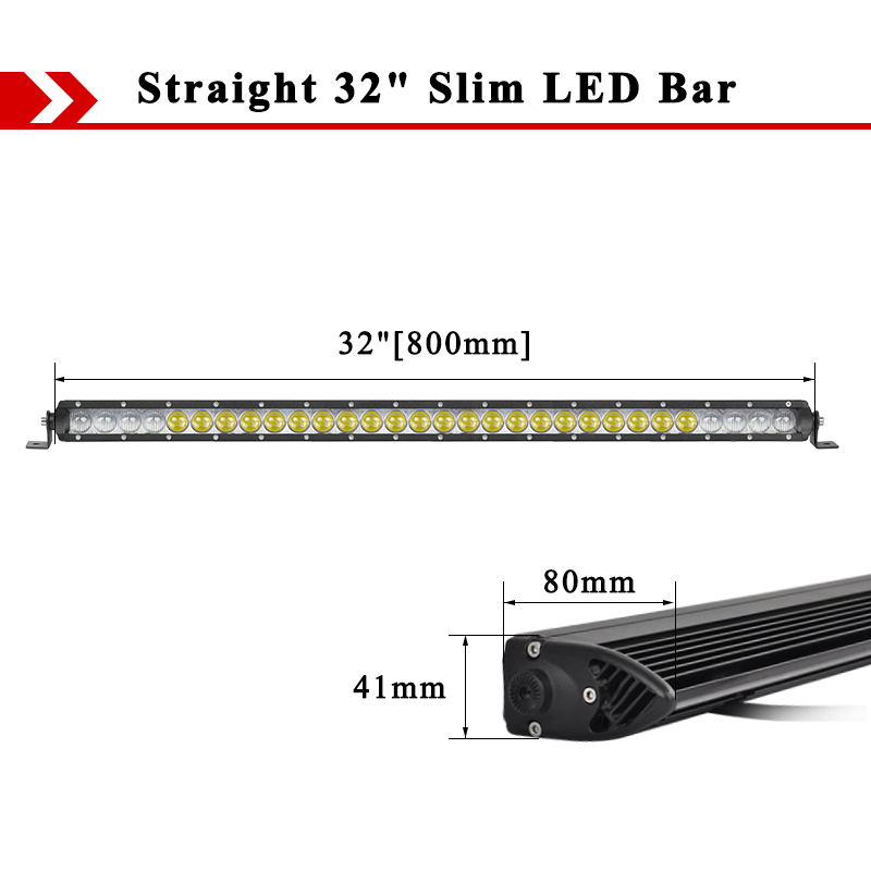 LED-балка 32 дюйма 150W для погрузчика, внедорожника