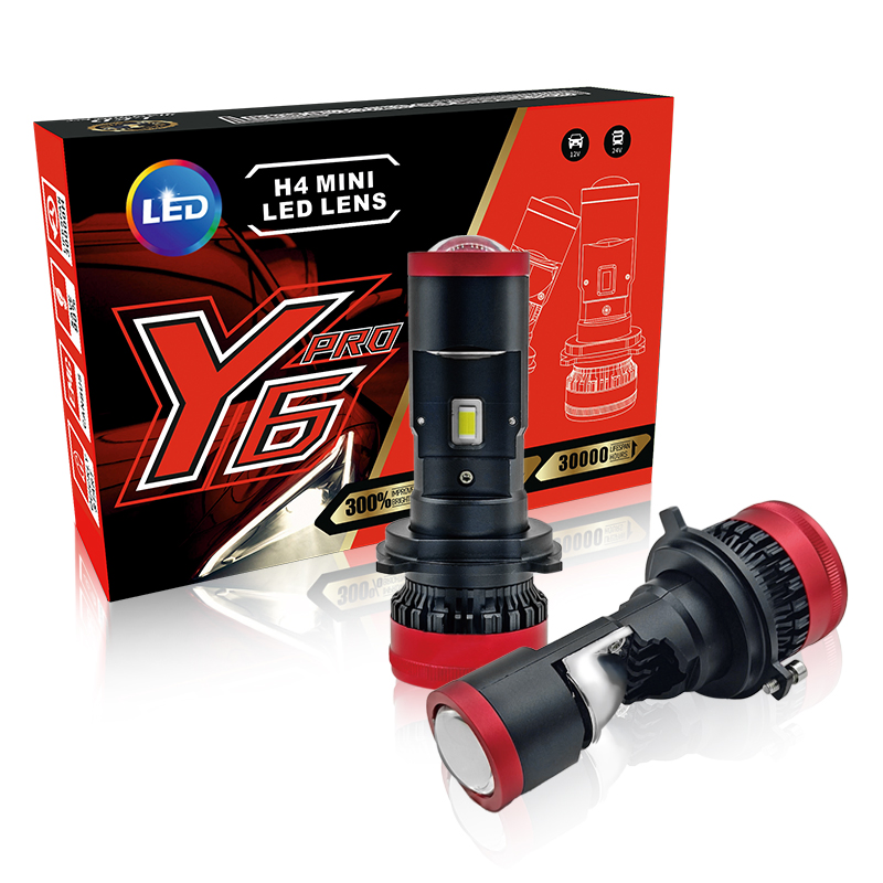 LED-проектор Y6PRO H4 12V/24V с двойным рефлектором