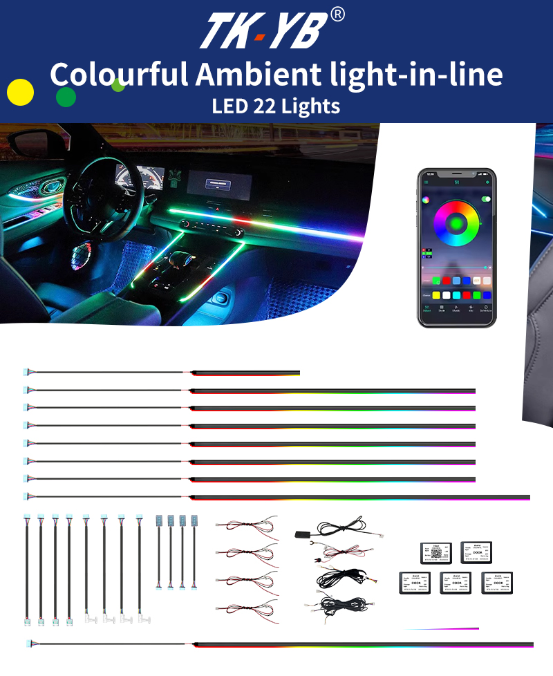 3D LED лампа-логотип для авто, 64 цвета