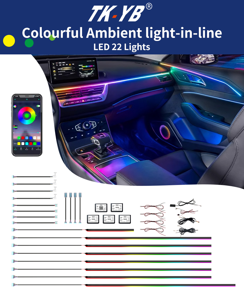 3D LED лампа-логотип для авто, 64 цвета