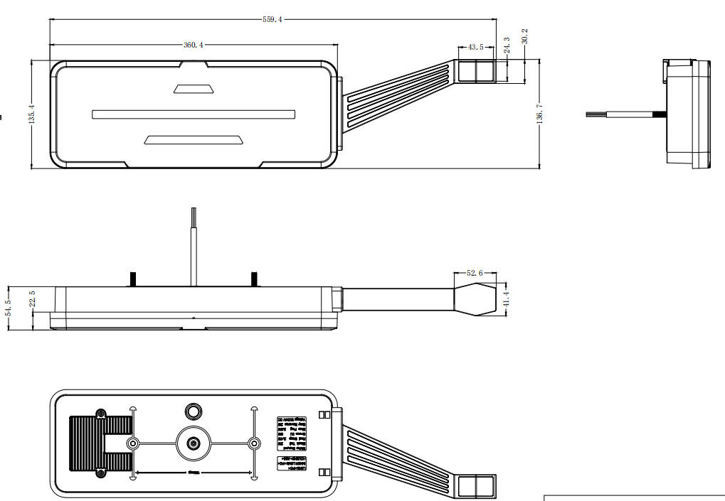 Светодиодные задние фонари E-MARK ECE для прицепов