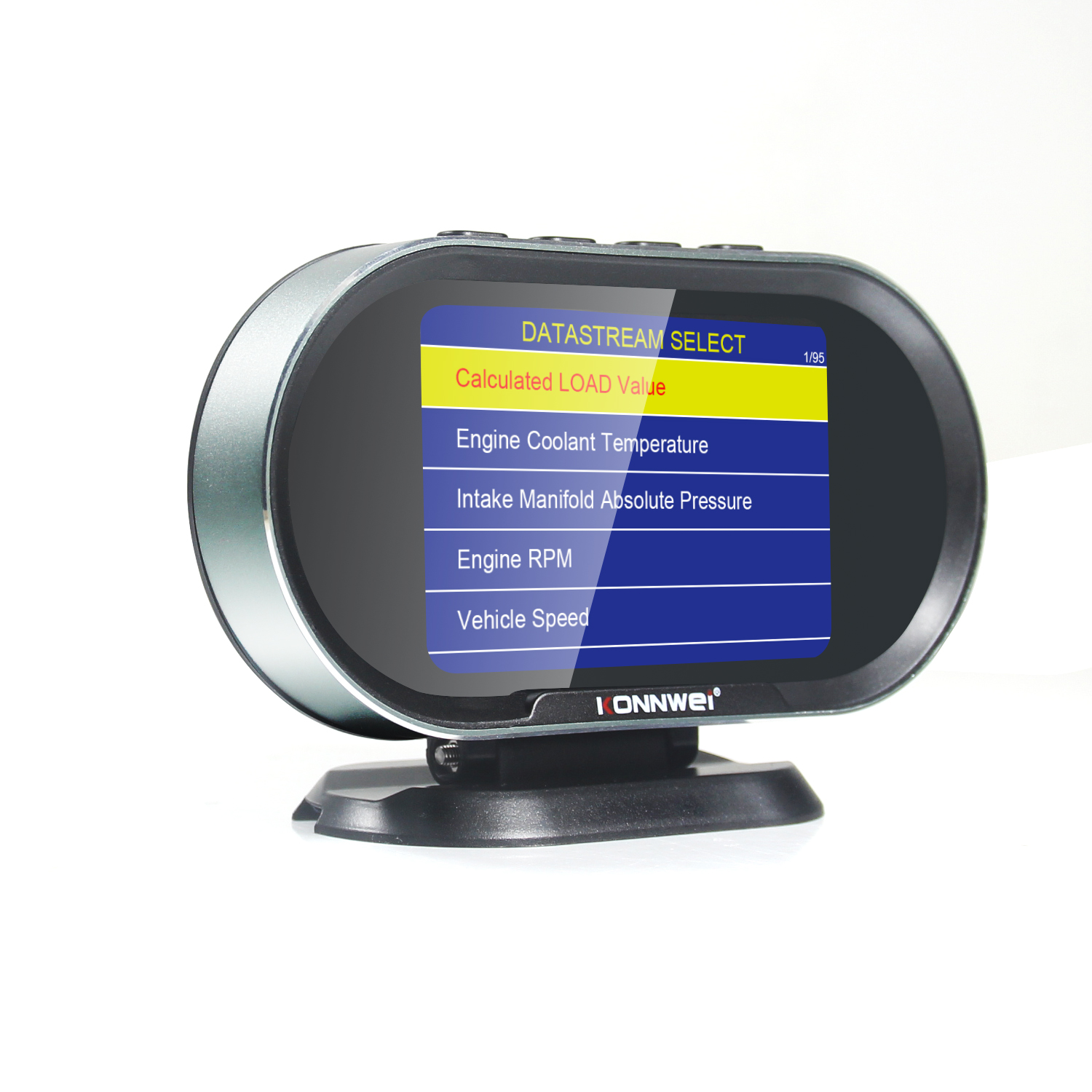 Цифровой датчик температуры и скорости OBD Konnwei KW206 с HUD-дисплеем