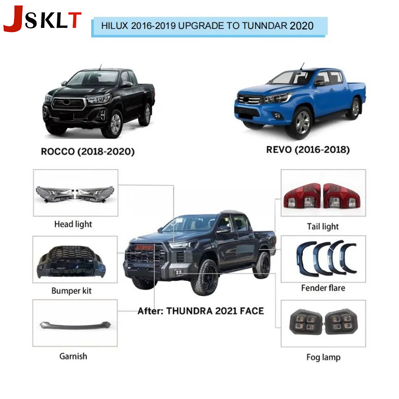 Jsklt Hilux Body Kit 2016-2020 Upgrade 2021 Tundrta Bodykit