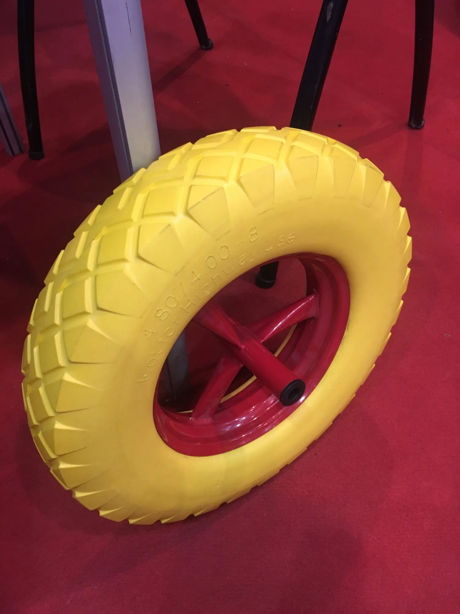 Good Price and Durable Wheel 4.00-8 PU Foam Wheel for Wheelbarrow Garden Wagon