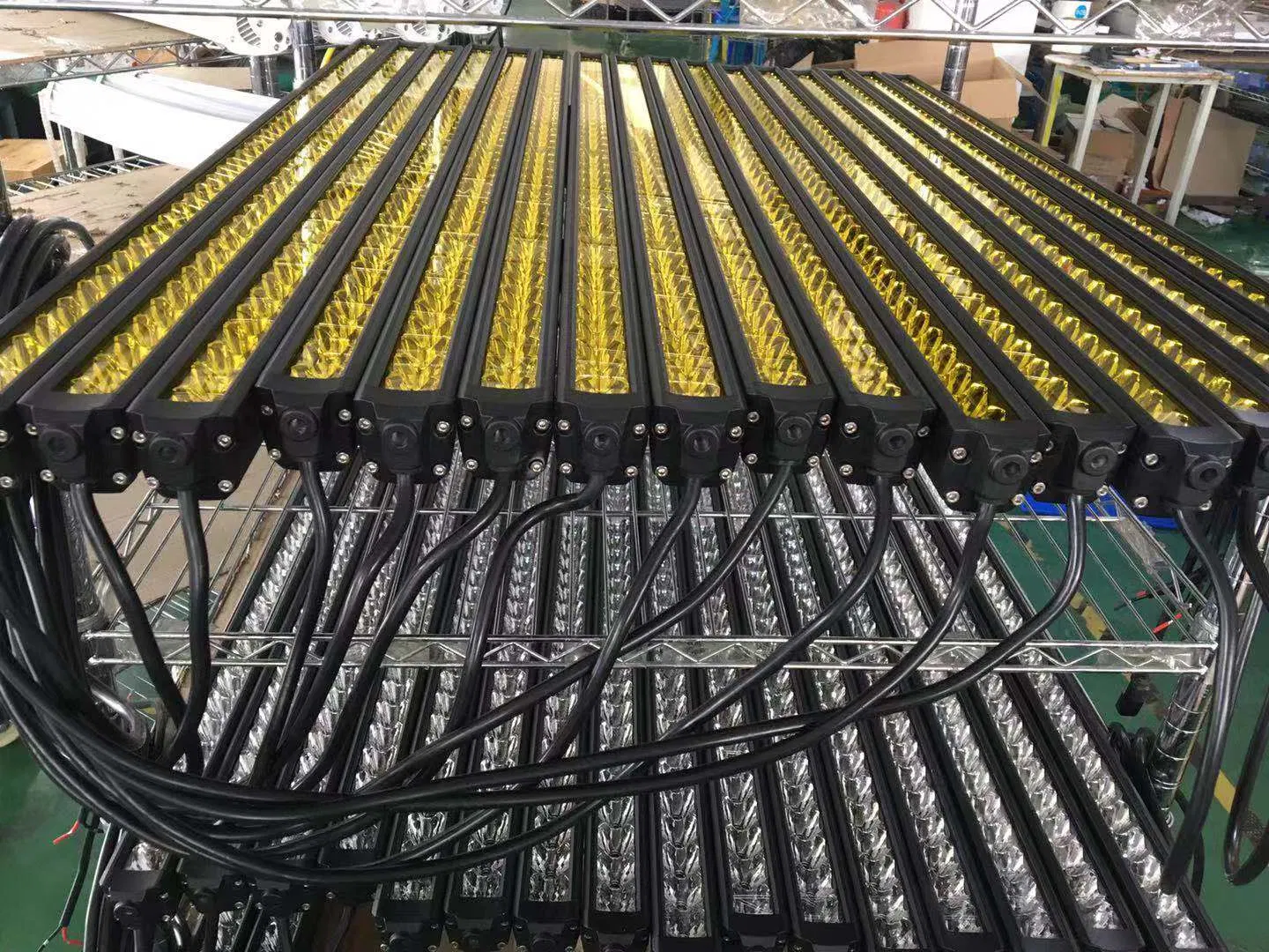 Светодиодная LED-панель для авто 12-50 дюймов, желтая