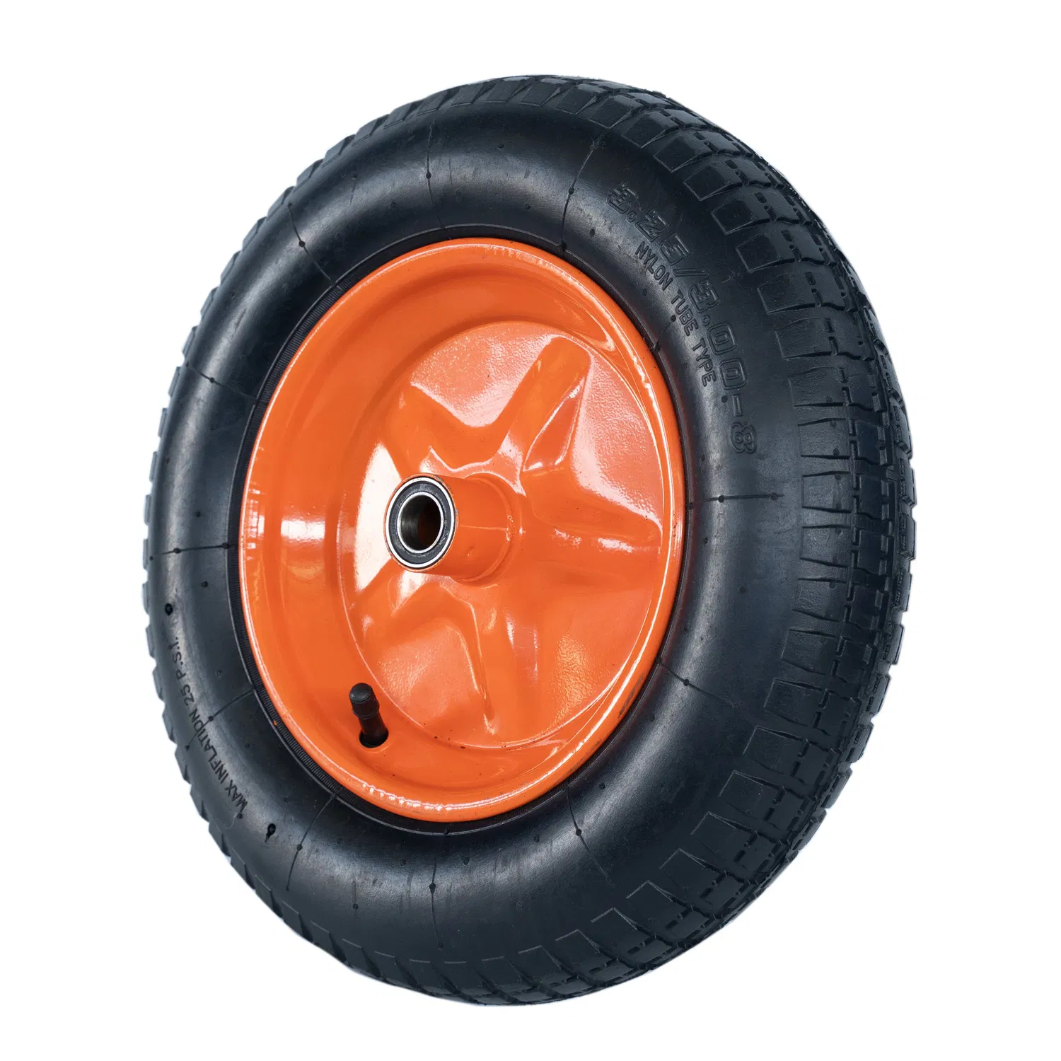 Rubber Wheel Pneumatic Wheel with Plastic Steel Rim for Wheelbarrows 3.50-8 4.00-8 3.00-4, Hand Trolleys, Tool Carts