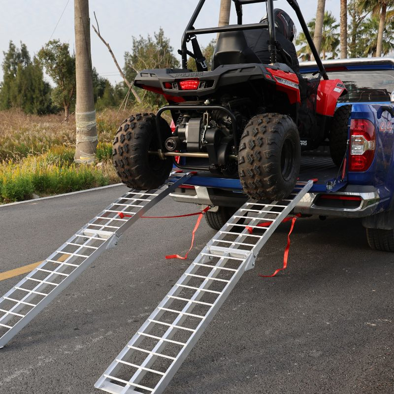 Heavy-Duty 680kg Motorcycle Loading Ramp for Atvs and Bikes
