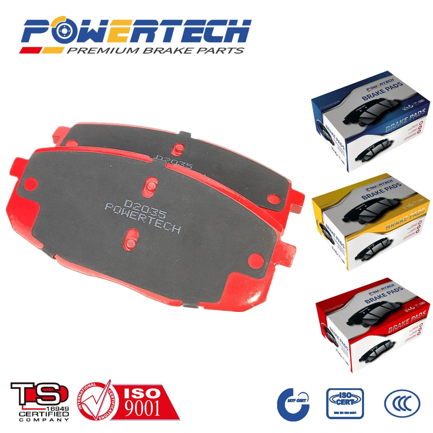 Spare Parts Good Performance Ceramic Semi-Metallic Brake Parts for JAC Changan Gelly Byd Great Wall Chery Lifan Car Brake Pads Chinese Electronic Car Vehicle