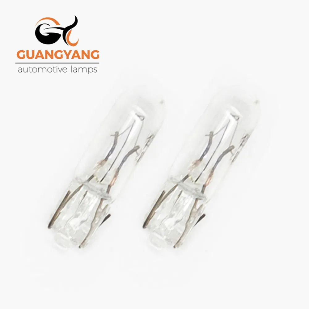 Лампа автомобильная T5 W1.2W 12V, теплый белый свет