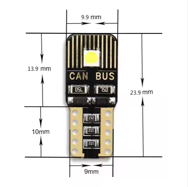 Светодиодная лампа T10 для салона авто