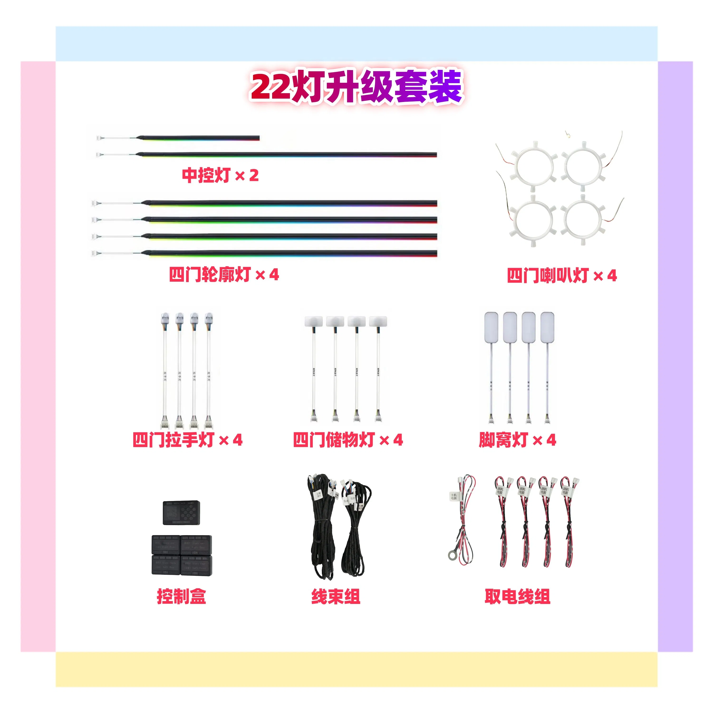 Автомобильная светодиодная подсветка салона Automoled 12V