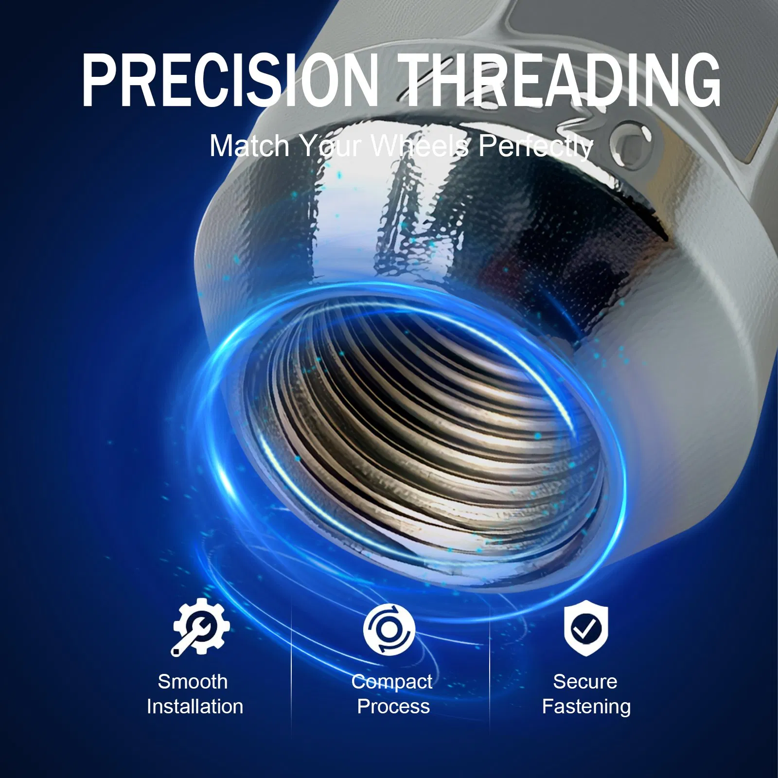 Premium Metric Carbon Steel Wheel Lug Nut for Vehicles