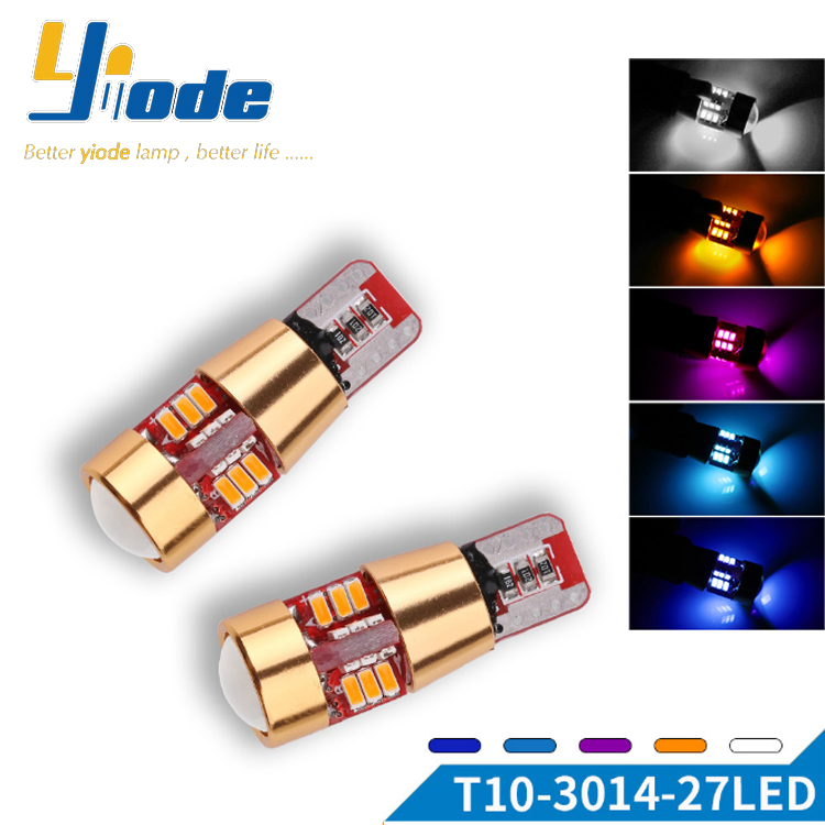 Светодиодная лампа T10-3014-27SMD для подсветки номера