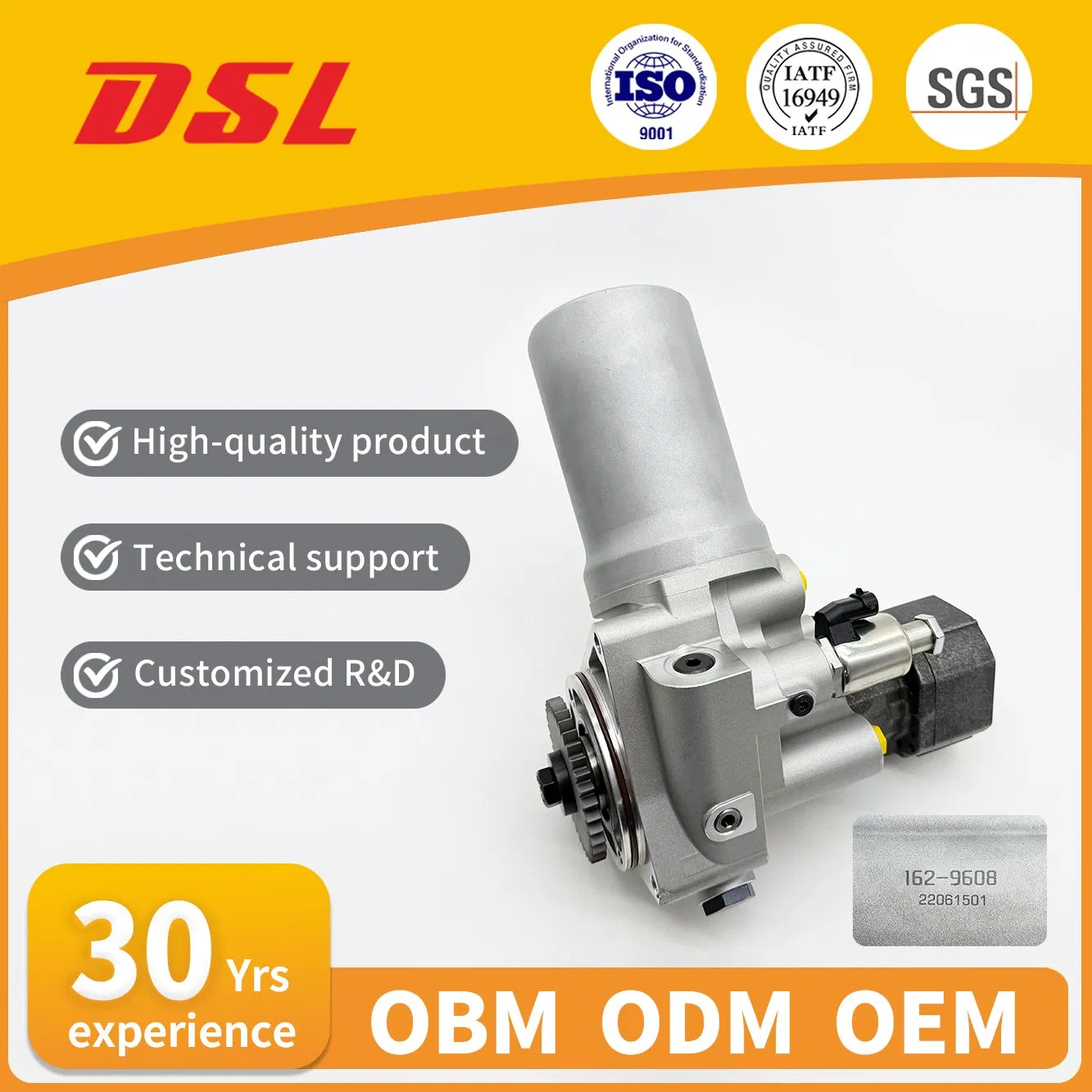 High-Quality 162-9608 10r-2995 Hydraulic Fuel Pump 1629608 10r2995 Suitable for 3126 Engine