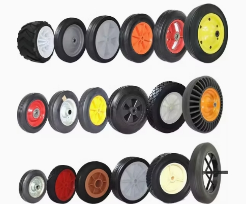 Truck Tire Wheel for Trolley Plastic Wheel 7 Inch Semi-Pneumatic Tyre for Tool Box Wheels Agricultural Vehicle Wheel