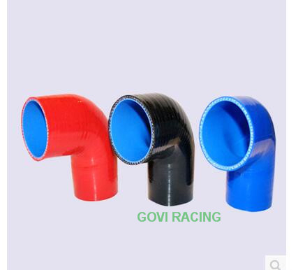 Редуктор силиконовый 76мм синий для турбонаддува