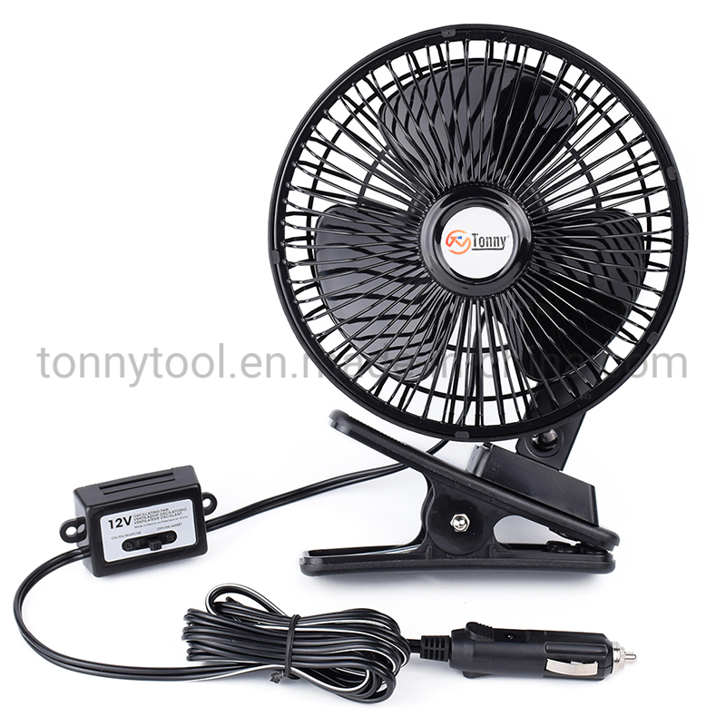 6-Inch 24V Plastic Rotatable Car Cooling Fan - Powerful, Quiet, Efficient Electric Ventilation