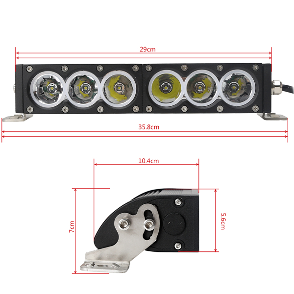 Wholesale LED Light Bar 60W 11.5inch LED Light Bar Car, White Single Row LED Light Bar for Trucks and Auto Parts