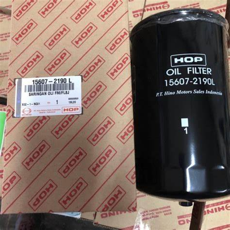 Truck Auto Oil Filter Hiino Oil Filter Element 15607-2190 P502364 Lf16226 S156072190 Iron Shell Filter Element