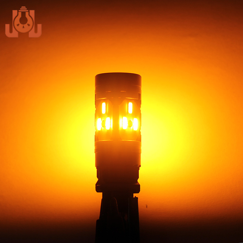 Светодиодная лампа указателя поворота 3157 Amber Canbus