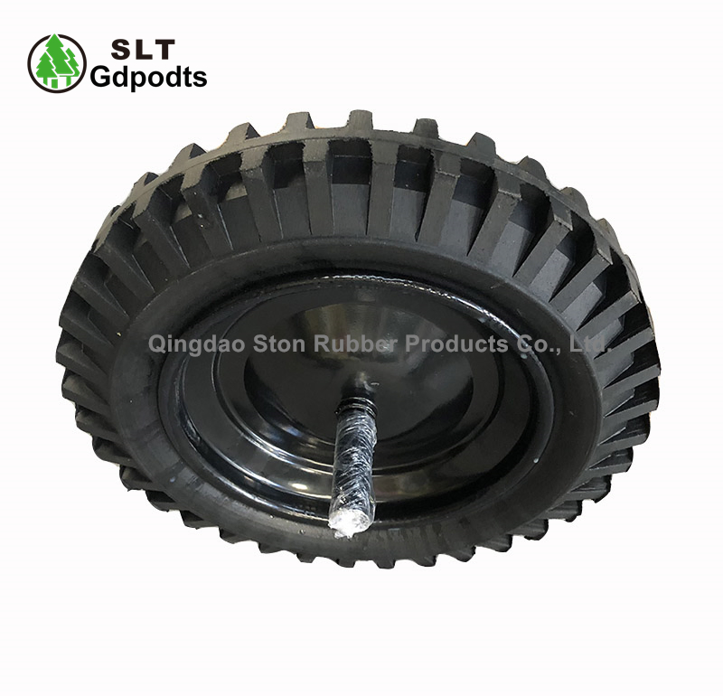 13 Inch Solid Rubber Wheelbarrow Wheel with Axle
