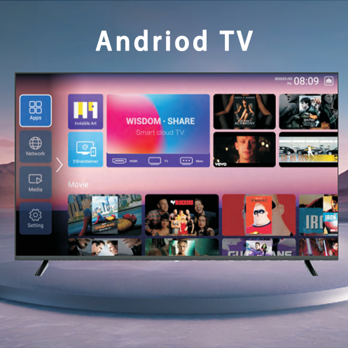 Смарт-телевизор со светодиодным экраном, Wi-Fi, Bluetooth, 4K UHD, безрамочный, от 32 дюймов, для отелей